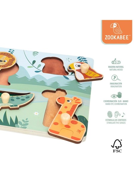 Child's Wooden Puzzle Woomax (12 Units)