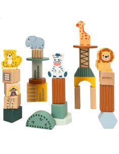 Construction set Woomax animals 28 Pieces (6 Units) 2