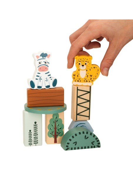 Construction set Woomax animals 28 Pieces (6 Units)