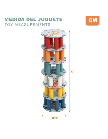 Construction set Woomax 36 Pieces (6 Units)