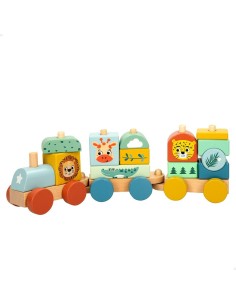 Train Woomax 33 x 11 x 7 cm animals (6 Units) 2