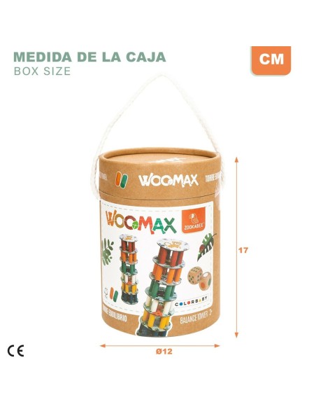 Construction set Woomax 36 Pieces (6 Units)