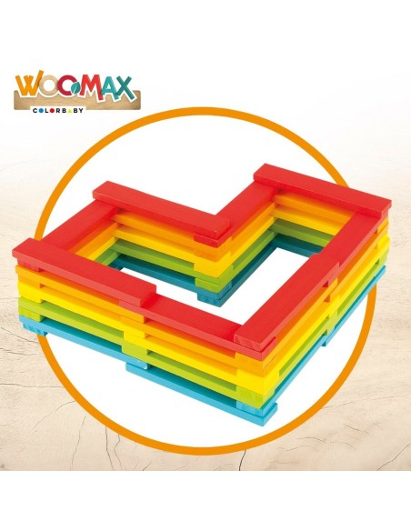 Construction set Woomax 100 Pieces 10 x 0,5 x 1,8 cm (6 Units)