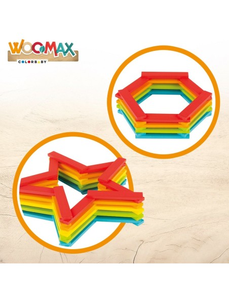 Construction set Woomax 100 Pieces 10 x 0,5 x 1,8 cm (6 Units)