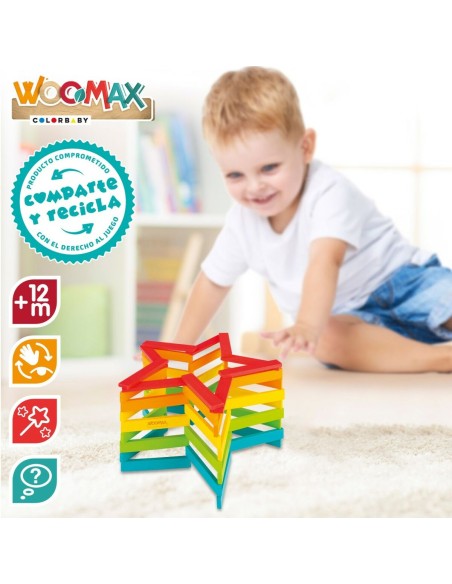 Construction set Woomax 100 Pieces 10 x 0,5 x 1,8 cm (6 Units)