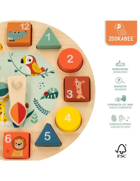 Educational Game Woomax animals Watch (6 Units)