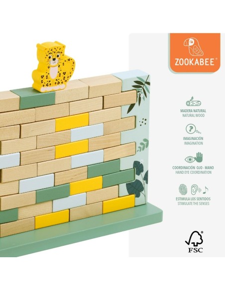 Construction set Woomax animals 44 Pieces (6 Units)