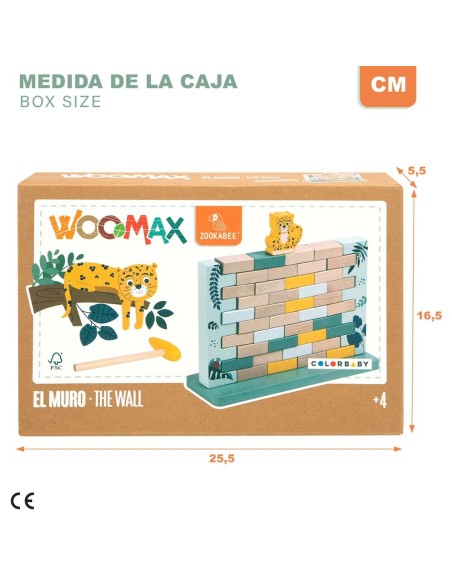 Construction set Woomax animals 44 Pieces (6 Units)