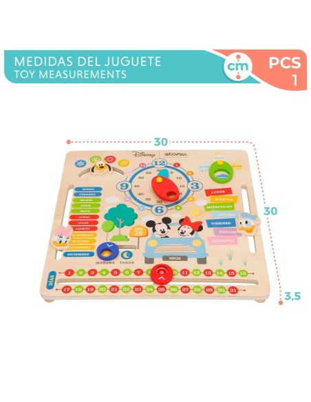 Educational Game Disney Calendar 30 x 3,5 x 30 cm (6 Units)