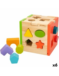 Child's Wooden Puzzle Woomax 15 x 15 x 15 cm (6 Units)
