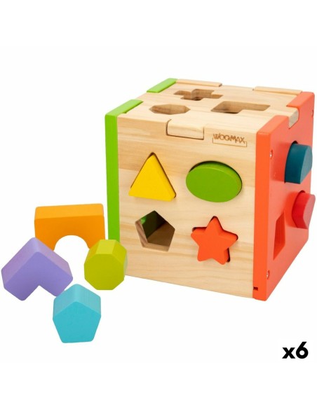 Child's Wooden Puzzle Woomax 15 x 15 x 15 cm (6 Units)