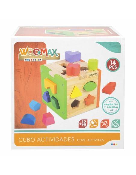 Child's Wooden Puzzle Woomax 15 x 15 x 15 cm (6 Units)