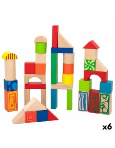 Construction set Woomax 50 Pieces (6 Units)