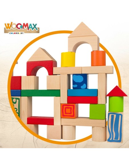 Construction set Woomax 50 Pieces (6 Units)