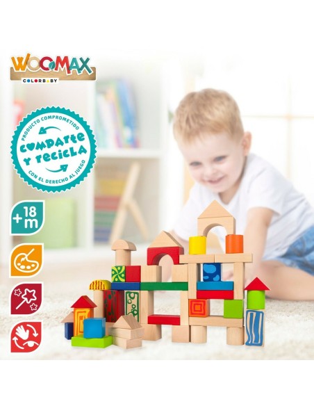 Construction set Woomax 50 Pieces (6 Units)