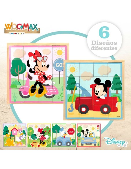 Child's Wooden Puzzle Disney + 3 years (6 Units)