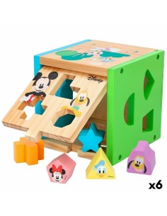 Child's Wooden Puzzle Disney 14 Pieces 15 x 15 x 15 cm (6 Units)
