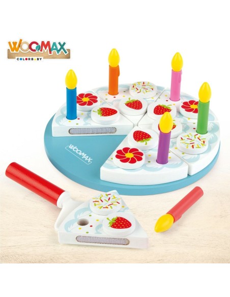 Wooden Game Woomax Tarta 26 Pieces (6 Units)
