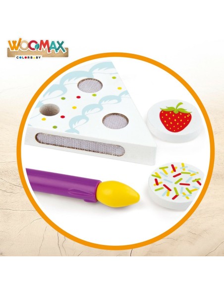Wooden Game Woomax Tarta 26 Pieces (6 Units)