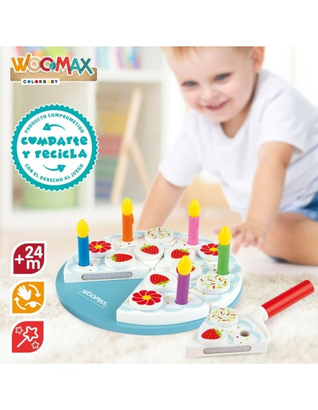Wooden Game Woomax Tarta 26 Pieces (6 Units)