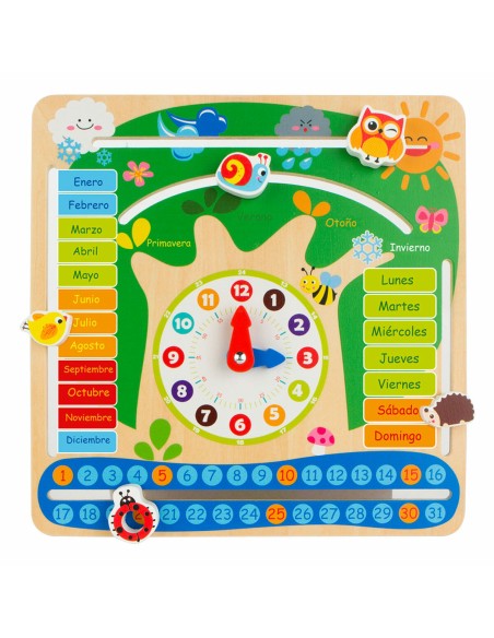 Educational Game Colorbaby Calendar 30 x 30 x 3 cm (6 Units)