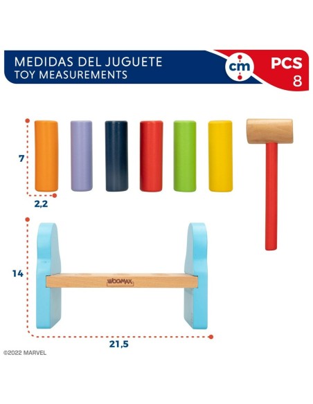 Skills game Spidey 8 Pieces 21,5 x 14 x 10,5 cm (6 Units)