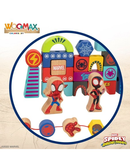 Construction set Spidey 33 Pieces (6 Units)
