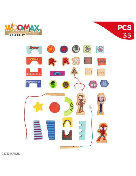 Construction set Spidey 33 Pieces (6 Units)