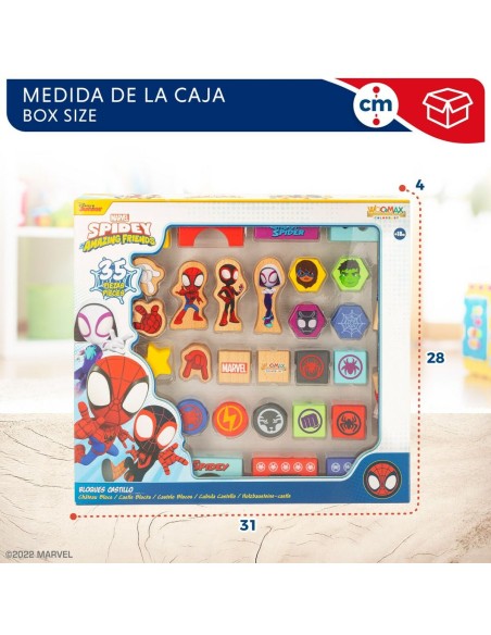 Construction set Spidey 33 Pieces (6 Units)