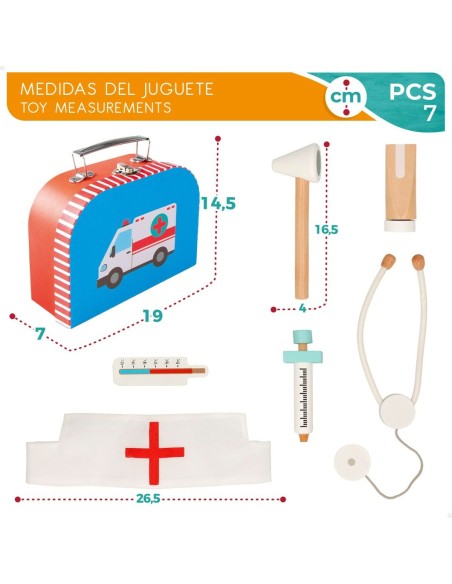 Toy Medical Case with Accessories Woomax (6 Units)