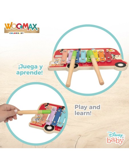 Xylophone Disney Wood Plastic 26 x 2,2 x 15 cm (6 Units)