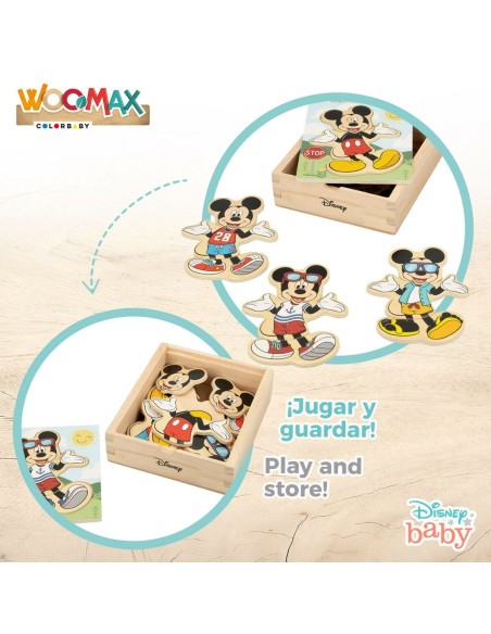Child's Wooden Puzzle Disney + 2 Years (12 Units)