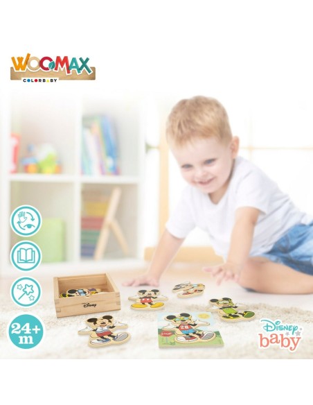 Child's Wooden Puzzle Disney + 2 Years (12 Units)