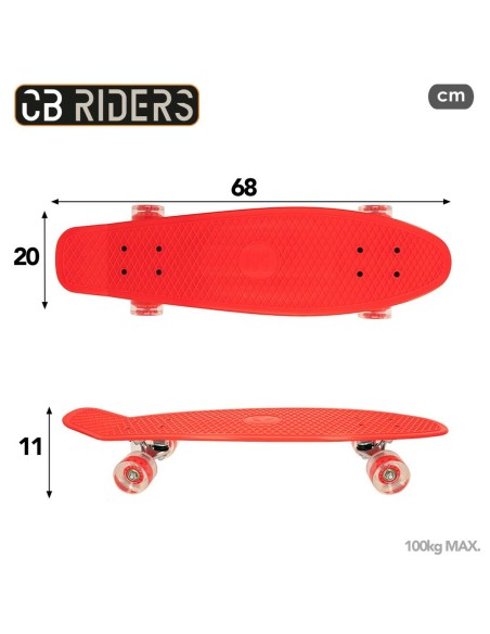 Skateboard Colorbaby Red (2 Units)