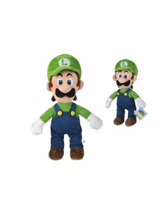 Fluffy toy Super Mario Luigi Blue Green 50 cm 2