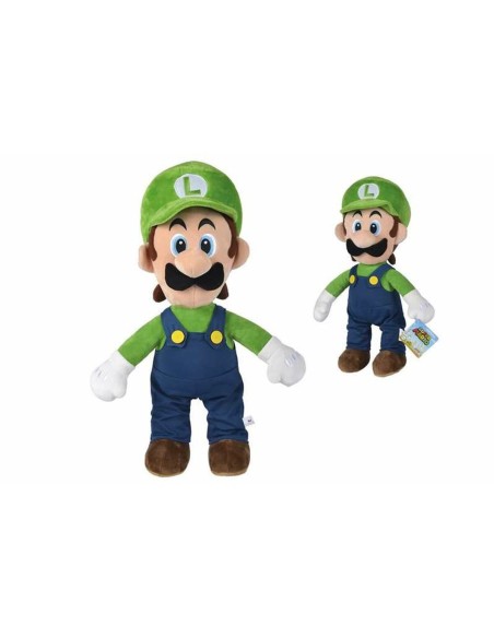 Fluffy toy Super Mario Luigi Blue Green 50 cm