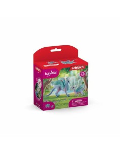 Action Figure Schleich Flower dragon with its little one 2