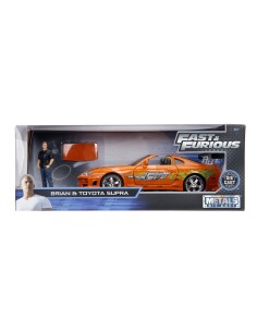 Playset Fast & Furious Brian & Toyota Supra 2 Pieces 2
