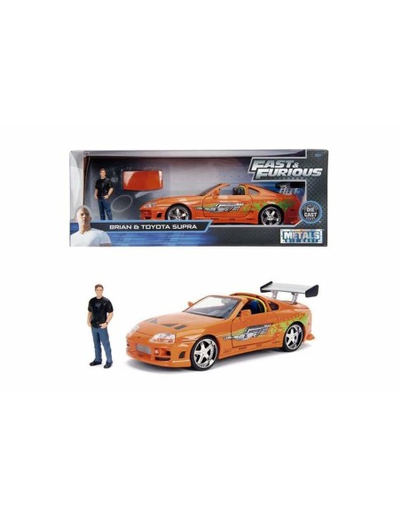 Playset Fast & Furious Brian & Toyota Supra 2 Pieces