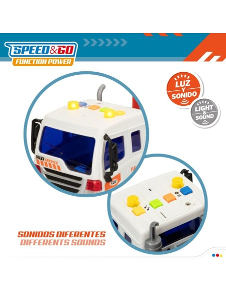 Truck Carrier and Friction Cars Speed & Go 37,5 x 12,5 x 10 cm (2 Units)