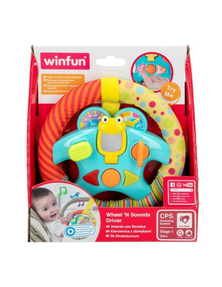 Steering wheel Winfun 16,5 x 16,5 x 2,5 cm (6 Units)