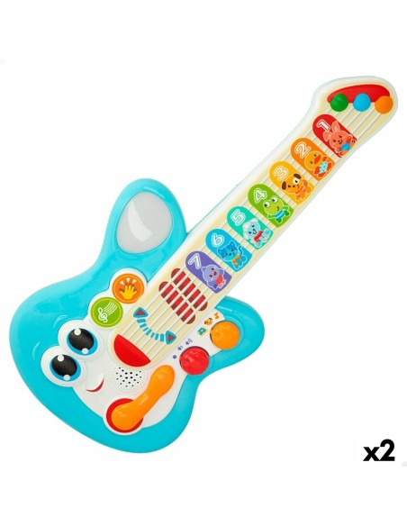Baby Guitar Winfun Blue 17 x 38 x 5 cm (2 Units)