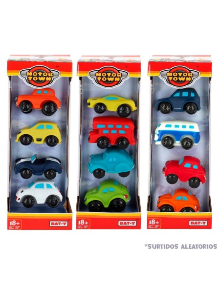 Set of cars Motor Town 4 Pieces 7,5 x 4,5 x 5 cm (6 Units)