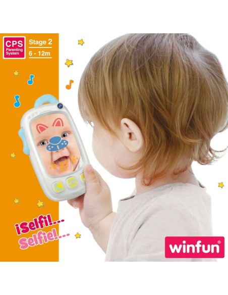 Toy telephone Winfun White 9 x 15,5 x 3,8 cm (6 Units)