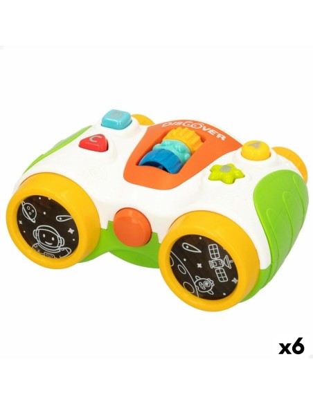 Interactive Toy for Babies Colorbaby Binoculars 13,5 x 6 x 10,5 cm (6 Units)