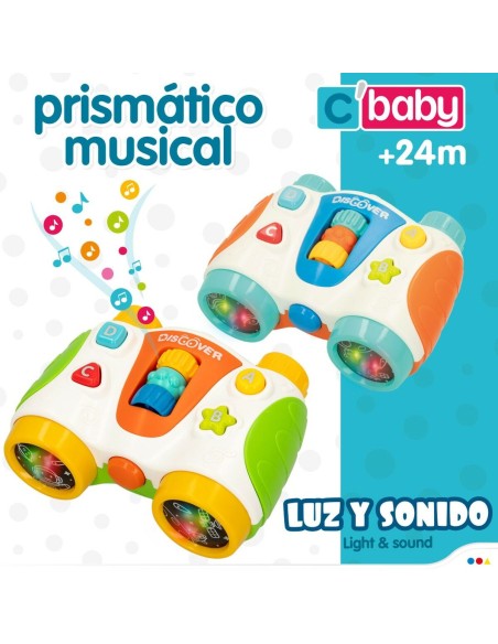 Interactive Toy for Babies Colorbaby Binoculars 13,5 x 6 x 10,5 cm (6 Units)