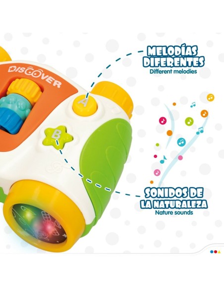 Interactive Toy for Babies Colorbaby Binoculars 13,5 x 6 x 10,5 cm (6 Units)