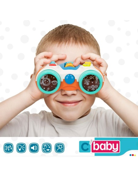 Interactive Toy for Babies Colorbaby Binoculars 13,5 x 6 x 10,5 cm (6 Units)