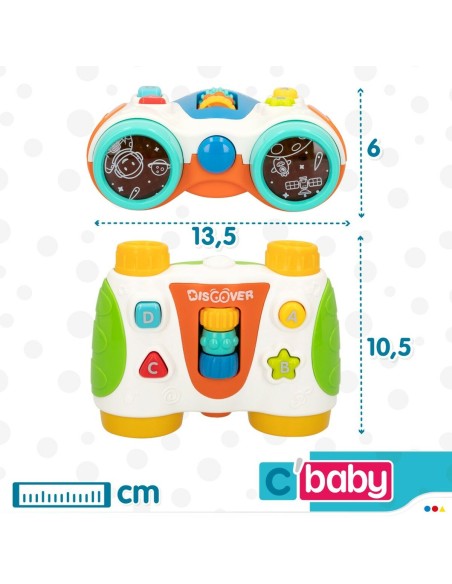 Interactive Toy for Babies Colorbaby Binoculars 13,5 x 6 x 10,5 cm (6 Units)