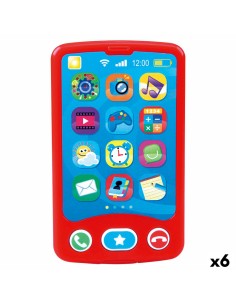 Toy telephone PlayGo Red 6,8 x 11,5 x 1,5 cm (6 Units)